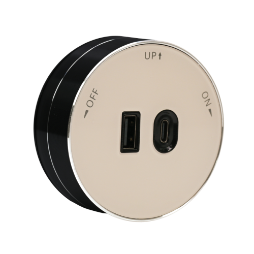 MultiTrack Розетка 2хUSB (тип А+С) 18Вт, 5В/3А Песочный | код MTK13003P | Systeme Electric фото 6