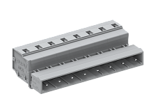 475410/030 Вилка каб., MCS, с монтаж.лапками, горизонт.,шаг 7.5мм, 10 конт., сер., шт | код 475410/030 | SUPU