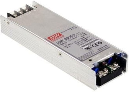 Источник питания AC-DC, 168Вт, вход 100…264В AC, 47…63Гц, выход 4.2В/40A, ККМ, рег. вых 4…4.4В, изоляция 3000В AC, в кожухе 167х55х26мм, -30…+50С | код UHP-200A-4.2 | MeanWell