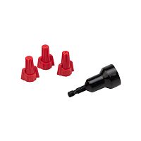 Соединительный изолирующий зажим с лепестками СИЗ-13 o 13 мм (1,5-16 мм?), красный (10 шт./уп.) REXANT | код 08-0758-10 | REXANT