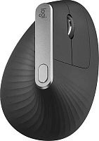 Мышь Logitech MX Vertical черный/серебристый оптическая 4000dpi беспров. BT/Radio USB 4but (910-005449) | код 1980396 | Logitech