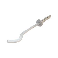 Кронштейн штыревой плоский с дюбелем 9х260м (50шт кор.) | код 402009260 | VALFEX