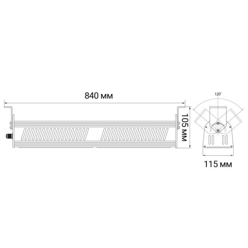 Светильник светодиодный промышленный ДСП-150Вт 21000Лм 5000K IP65 5 лет гарантия 230V | код 5005501A | JazzWay фото 6