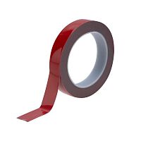 Скотч двустор. 20ммх5м красн. на серой основе | Код. 09-6020 | Rexant