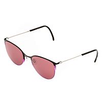 Черные солнцезащитные очки из титана с фиолетовыми линзами. Модель 04 | код TCSDTM53010002 | DKC