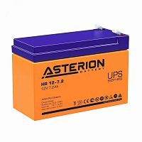 Аккумуляторная батарея 12В 7.2Ач, тип клемм F1 | код ASTERION HR 12-7.2 F1 | ASTERION