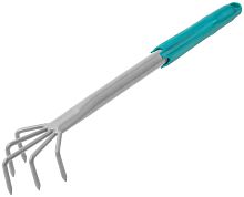 Рыхлитель с ручкой цельнометаллический, 5 зубьев | код 76846 | РОС