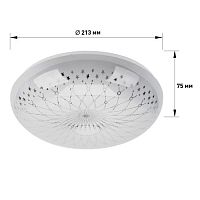 Светильник потолочный светодиодный Классик без ДУ SPB-6-12-4K Feya 12Вт 4000K | код Б0054077 | ЭРА