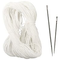 Набор для прошивки документов (игла 80 мм, игла 58 мм, нить 30 м), в блистере, STAFF, 602465 | код 602465 | STAFF