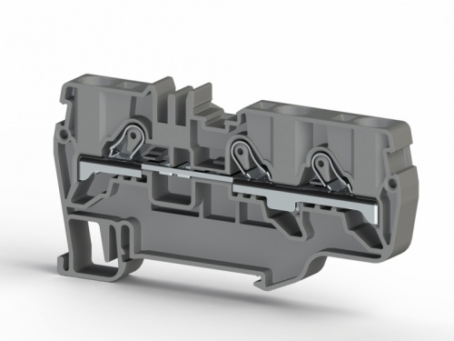 307 639, Клеммник пруж.быстрозажимной (Push in), 3-х выводной, 6мм.кв., (серый), PYK 6E | код 0.0.0.3.07639 | KLEMSAN 307 639, Клеммник пруж.быстрозажимной (Push in), 3-х выводной, 6мм.кв., (серый), PYK 6E | код 0.0.0.3.07639 | KLEMSAN