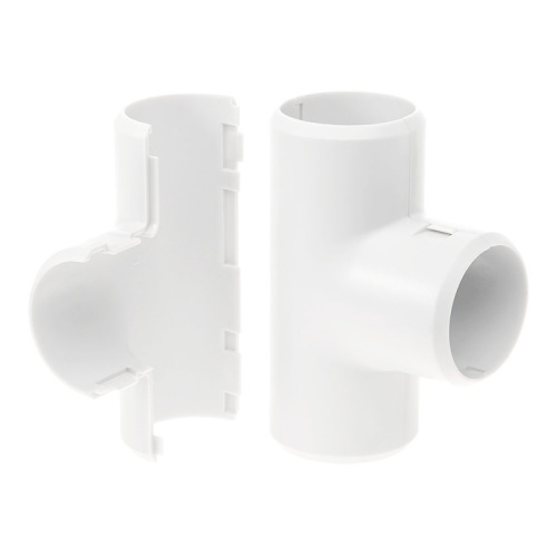 Тройник разборный белый d20 мм (5шт/400шт уп/кор) Промрукав | код PR13.02454 | ПРОМРУКАВ