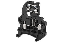 Клемма проходная винтовая 4 мм2 под предохранитель, со светодиодом, на 2 подключения, черная TQF4AD110V-BLACK | код 1203291105 | Elmex