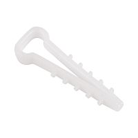Дюбель-хомут нейлоновый прямоугольный REXANT 6-12 мм, белый, упаковка 100 шт. | код 07-4612 | REXANT