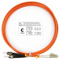 Cabeus FOP-62-LC-ST-10m Шнур оптический duplex LC-ST 62,5/125 mm 10м LSZH | код 7613c | Cabeus