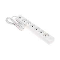 Удлинитель PREMIUM 6 гнезд, 1,5м, 3х1,5мм?, с/з, 2 USB, белый REXANT | код 13-4121 | REXANT