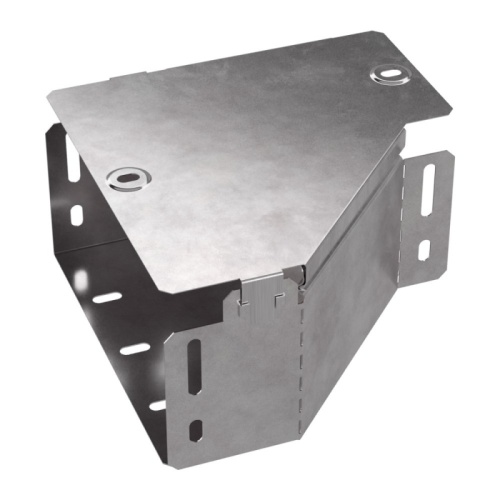 Переходник левый с крышкой Стандарт 200х100х100 Промрукав | код PR16.0493 | ПРОМРУКАВ