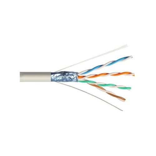 Кабель LANMASTER FTP 4 пары, кат. 5Е, 200Mhz, LSZH, серый, 305 м | код LAN-5EFTP-LSZH-GY | LANMASTER