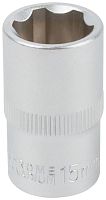 Головка 6-гранная CrV 1/2'' 15 мм | код 62045 | FIT