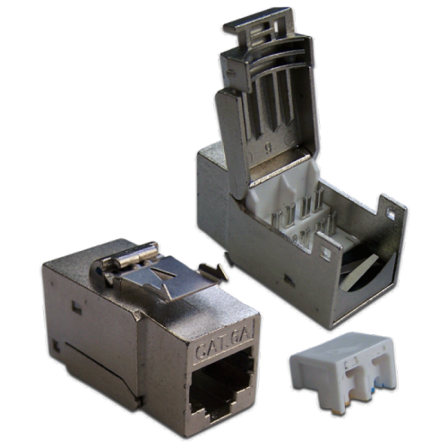 Модуль Keystone, RJ45, кат.6A, STP, 90 градусов | код LAN-OK45S6A/90 | LANMASTER