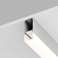 Профиль алюминиевый CAB266 накладной/подвесной 35х74 серебр. 2м (в компл 2 заглушки 4 крепежа) FERON 10377