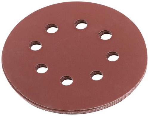 Круги шлифовальные с отверстиями (липучка), алюминий-оксидные, 125 мм, 5 шт Р 1000 | код 39679 | FIT фото 2