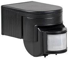 датчик движения ДД 012 черный, макс. нагрузка 1100Вт, угол обзора 180град., дальность 12м, IP44 | код. LDD10-012-1100-002 | IEK