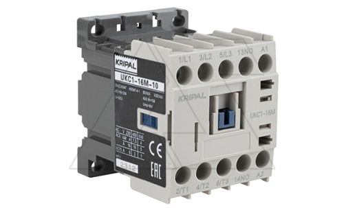 Мини-контактор UKD1-16M-10-24DC, 3P, 16A(AC-3), 20A(AC-1), 7.5kW(400VAC), Uк=24VDC, 1NO | код UKD1-16M-10-24DC | Kripal Мини-контактор UKD1-16M-10-24DC, 3P, 16A(AC-3), 20A(AC-1), 7.5kW(400VAC), Uк=24VDC, 1NO | код UKD1-16M-10-24DC | Kripal
