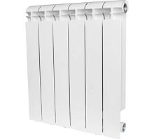 Радиатор биметаллический STOUT ALPHA 500 12 секций боковое подключение | код RG00908P3C9JBA | STOUT