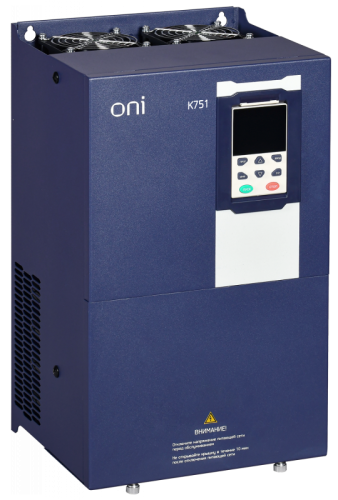 Преобразователь частоты K751 380В 3Ф 30-37кВт 60-75А ONI Запросите проектную скидку | код K751-33-3037M | ONI Преобразователь частоты K751 380В 3Ф 30-37кВт 60-75А ONI Запросите проектную скидку | код K751-33-3037M | ONI