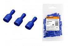 Разъем плоский полностью изолированный РППИ-М 2-250 синий (мама) (50 шт) TDM | код SQ0546-0005 | TDM