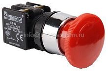 Кнопка аварийная Грибок с фиксацией (1НЗ), KB12E | код KB12E | EMAS