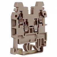 Проходная клемма с винтовым зажимом DKC Quadro 2,5мм?, бежевый, ZCR110 | код. ZCR110 | DKC