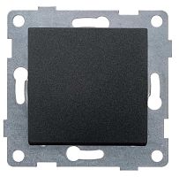 Выключатель 1-кл. СП Ugra 10А 250В механизм графит | код С11В1-010 | GUSI