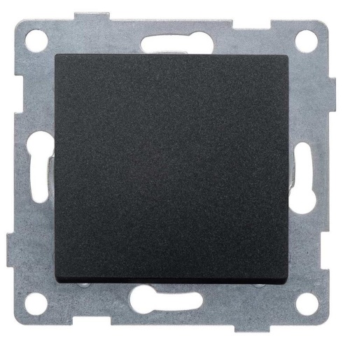 Выключатель 1-кл. СП Ugra 10А 250В механизм графит | код С11В1-010 | GUSI