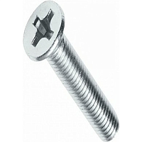 Винт DIN 965 М5х25 потайная голова класс прочности 4.8 покрытие цинк | код DIN965-М5х25 | Крепдил