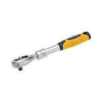 Ключ телескопический трещоточный 1/4, 162-210мм, CrV, двухкомпонентная рукоятка KRANZ | код KR-12-8413 | KRANZ