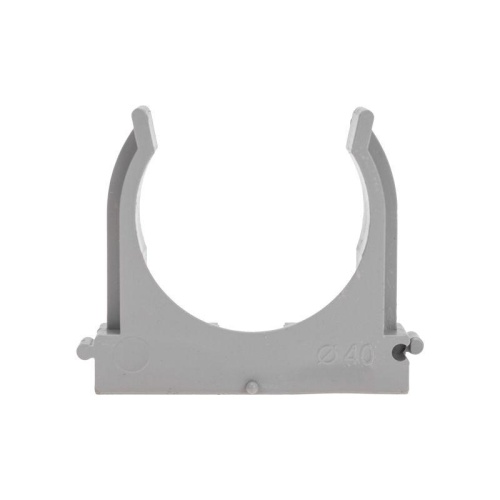 Крепеж-клипса для трубы 40 мм, серая (30 шт./уп.), REXANT | код 28-0140-2 | REXANT