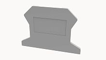 D-PC1.5-01P-11-00Z(H) Заглушка торцевая, для клеммных блоков PC1.5-01P, серый изол. (ш. 1.5 мм) | код 11060000067 | DEGSON