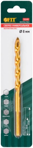 Сверло универсальное 8х115 мм | код 35145 | FIT фото 3
