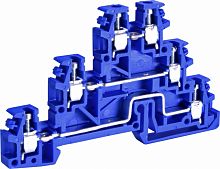 Клемма винтовая трёхуровневая ESC-TLD.2B (2,5 мм2, синяя) | код 003903249 | ETI