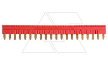 Перемычка гребневая JB20-1Red, 20P, красный, для цоколя 6W и реле SIR6W | код 2615830 | Relpol