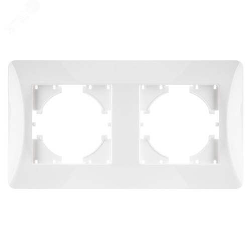 GUSI Ugra РАМКА 2-местная, цвет белый. | код С1120-001 | GUSI ELECTRIC GUSI Ugra РАМКА 2-местная, цвет белый. | код С1120-001 | GUSI ELECTRIC