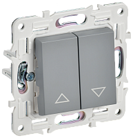 SKANDY Выключ. жалюзи 10А SK-V12Gr сер. IEK | код SK-V15-0-10-K03 | IEK