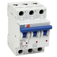 Выключатель автоматический модульный OptiDin BM63-3C10-10-ОМ4-РЕГ | код 352623 | КЭАЗ