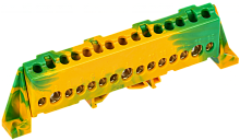 TEKFOR Шина PE земля в комб. изол. Стойка 8х12-15-ЖЗ IEK | код TF-NN20-15-DP-K52 | IEK