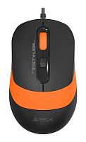 Мышь A4Tech Fstyler FM10 черный/оранжевый оптическая (1600dpi) USB (4but) | код 1147675 | A4TECH