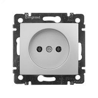 VALENA Розетка в рамку 16А алюминий | код 770116 | Legrand