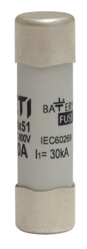 Предохранитель CH 14x51 16A Battery 800V DC | код 002637405 | ETI Предохранитель CH 14x51 16A Battery 800V DC | код 002637405 | ETI