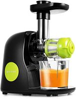 Соковыжималка шнековая Kitfort КТ-1111-1 150Вт черный/зеленый | код 1120201 | KITFORT