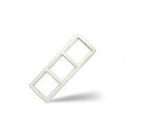 Рамка 3 поста Валери горизонтальная слоновая кость | код Б-ВР003Г | Универсал